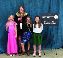 Menard County 4-H represented at District 7 4-H Fashion Show
