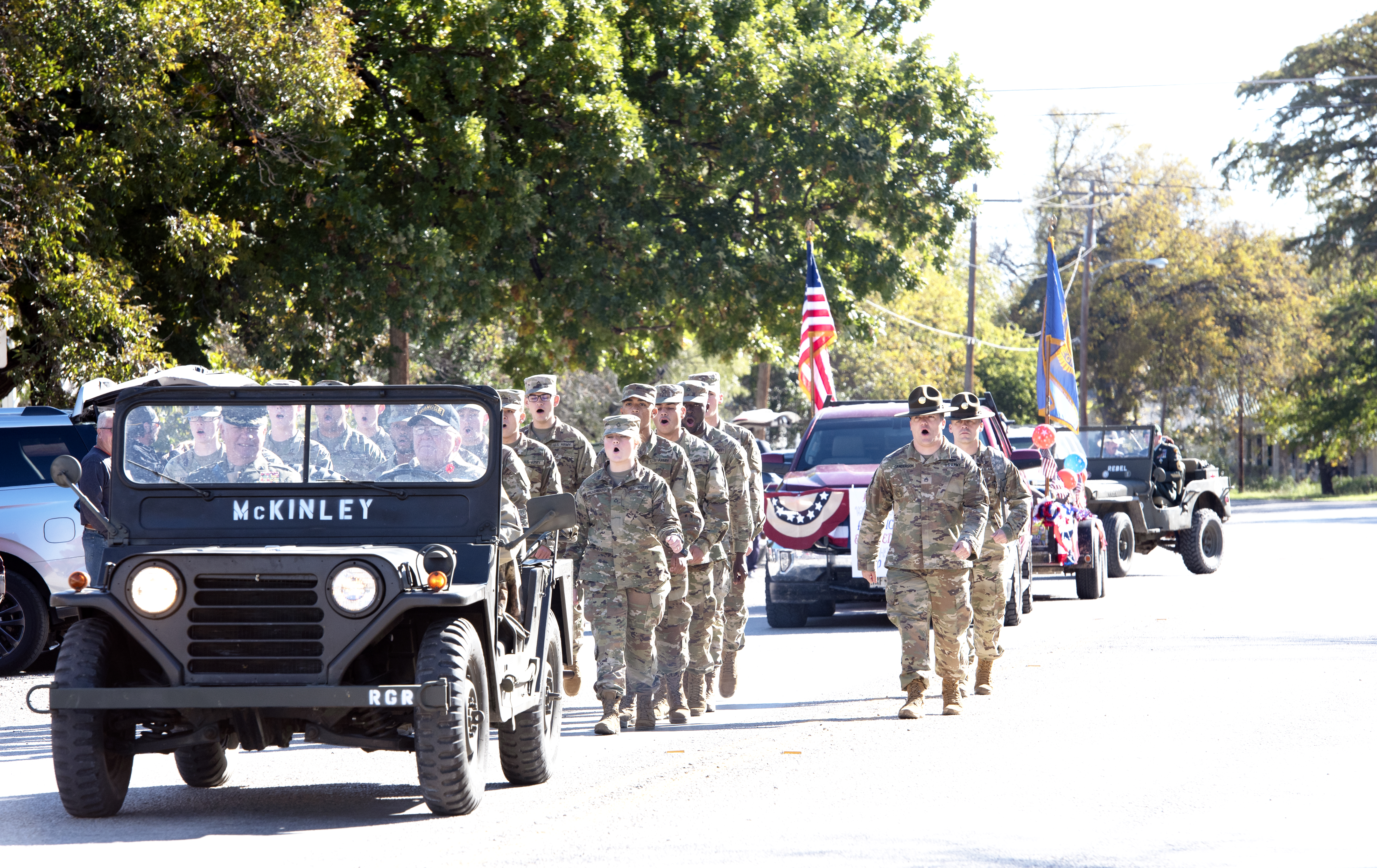 Photos from the annual Menard PTO Veterans Day Parade & Auction 