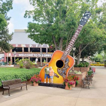 Ray and Dana Tipton of Menard enjoyed the Independence Day holiday staying with friends and touring Nashville. The couple got to visit the Grand Ole Opry (pictured) and the Ryman Auditorium, among other attractions. They also enjoyed the 4th of July fireworks and lighted drone show on Broadway.