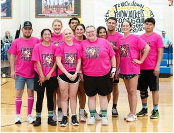 FRONT ROW- Ruby Ramon-Duque, Mackenzie Wagner, Robyn Wand. Middle: Coach Tyler Wagner, Shayne Wand, Makinley Kothmann, Lisa Kothmann, Dandy Kothmann. Back row:Isaiah Stanislawski, Kallin Kothmann, Christian Condarco.