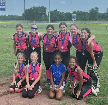 Menard 12U girls are district champs