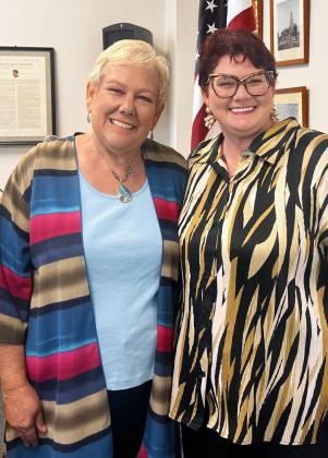 Through Menard County Veterans Initiative, Nancy Munetake, left, and Sherri Schepers are helping local veterans navigate the jungle that is VA medical care and benefits red tape. TMN photo.