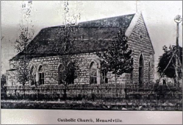 The original Menardville Catholic Church constructed in 1899. Currently under renovation. Courtesy photo.