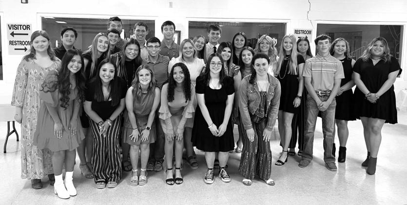 MHS BETA CLUB MEMBERS front row (l to r): Ileana Baker, Audrey Mazac, Chloe Whitson, Jailah Payton, Lundann Jackson, Katelyn Maher. Middle row: Khloe McCaffery, Tristan Wilson, Ayden Matlock, Roy Brown, Kristen Portilla, Kevin Johnson, Mackenzie Wagner, Kaleigh Zimmerman, Aminy Anderson. Back row: Edward Osornio, Wyatt Terrell, Logan Powell, Cozette Halley, Cado Bannowsky, Makinley Kothmann, Korah Mayfield, Addy Bannowsky, Kendal Lawler, Colby Powell, Kasey McCollom, and Izabella Moralles. TMN Photo.