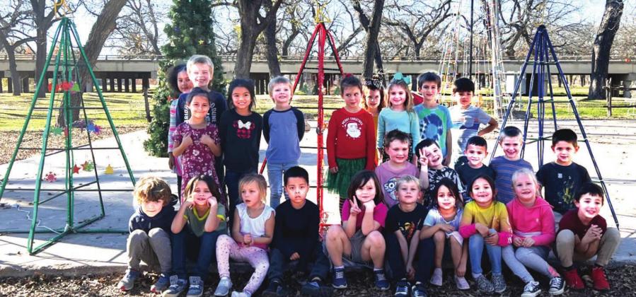 City of Menard makes trees for Headstart, Pre-K, Kindergarten, 1st, and 2nd grades