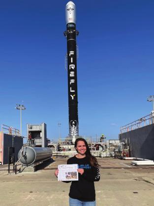 Benton’s grandaughter, Meagan Roth, Launch Conductor for Firefly Aerospace’s maiden voyage; The Menard News was there
