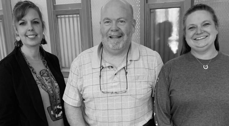 ON THE BALLOT- Left to right: Menard County Treasurer Tami Russell, Menard County Commissioner Pct. 2 Jay Cunningham, and Menard County &amp; District Clerk Christy Eggleston, have all filed for re-election to their incumbent positions. Courtesy photo.