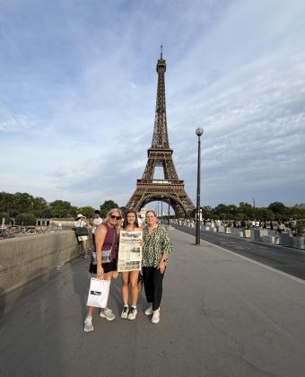 Valera and Claire Corbin and Cordelia Kothmann took the News with them to Paris, France and on to several German cities visiting family for summer vacation. Thanks for taking us along! Courtesy Photo.