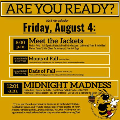 Meet the Jackets, Midnight Madness and more!