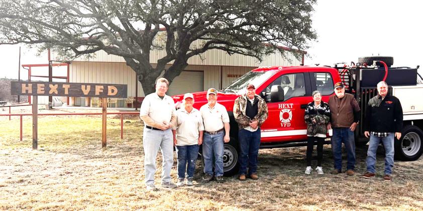 Hext VFD takes delivery of brand new brush truck