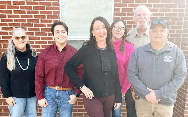 MENARD PARTICIPANTS in the 452nd District Attorney's Office Threat Evaluation and Response Training, pictured left to right: Blenda Wright, Menard JH/Elem.; Juvenile Probation Officer Caden Carrizales; DA Tonya Ahlschwede; Judge Stacy Lawler; Constable Lee Callan; Deputy Shane Sevier. Courtesy photo.