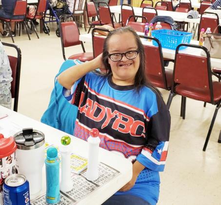 Marcy Ramon is an enthusiastic bingo player!
