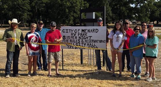 City of Menard celebrates grand opening of RV park