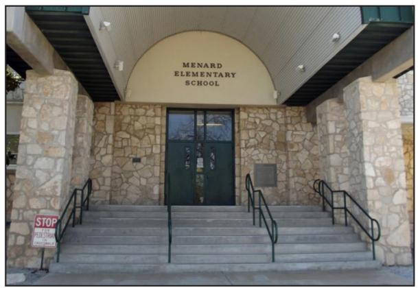 Menard Elementary, pictured above, welcomed a total 202 students in conjunction with Menard Junior High.