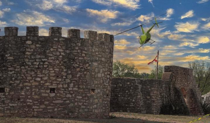 ABOVE- The Menard News &amp; Menard Youth Initiative's Good Friday Helicopter Easter Egg Drop at the Presidio was another big hit. Thank you to Lee Callan for piloting the Easter Bunny! See more egg-cellent photos, like this one by Sandy Kothmann, on page 8.
