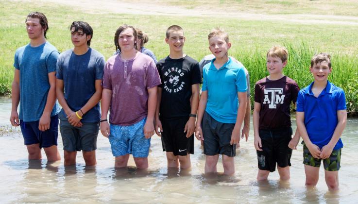 7 FUMC confirmands baptized this past Sunday