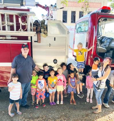 Emergency vehicles visit Head Start