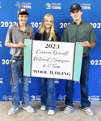 Menard kids claim a top spot at national wool judging
