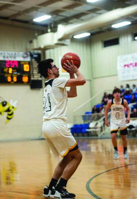 Christian Condarco squares up for a shot.