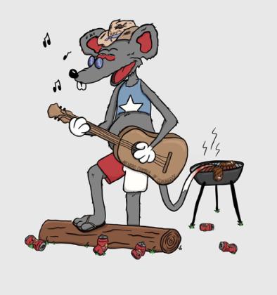 The humble River Rat, illustrated by Haleigh Cutrer, has (mostly) been embraced as a fun and lighthearted mascot for the Chamber and its events.