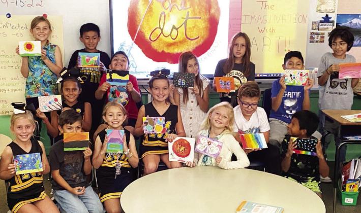 Third grade celebrates International Dot Day