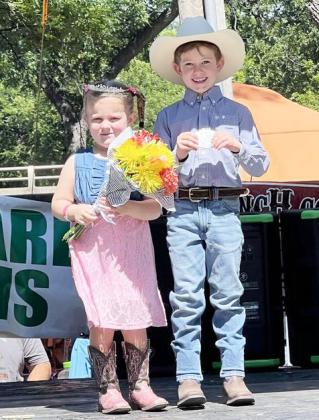 LOCAL ROYALTY- Pictured is the newly crowned 2024 Little Miss Silver Nugget, 4-year-old Selah Roberson. Little Mr. Silver Nugget is Jackson Smith, age 6. More details on the events will be available next week, after the Chamber board has a chance to recover.