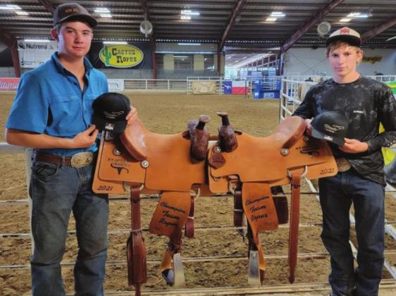 Rogers on a team roping roll