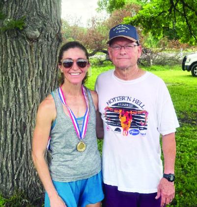 LEFT- Kelly Murchison and Lee Murchison both ran in the 5k Saturday morning.