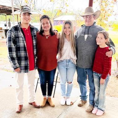 ALL IN THE FAMILY- Pictured left to right: Raully Ojeda, Monica Ojeda Baker, Ileana, Kate, and Lewis 'Cedarberry' Baker. Courtesy photo.