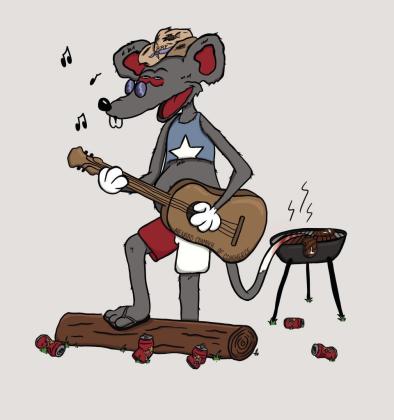The humble River Rat, illustrated by Haleigh Cutrer, has (mostly) been embraced as a fun and lighthearted mascot for the Chamber and its events.