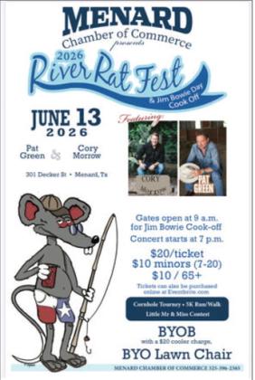 River Rat Fest & Jim Bowie Cook-off this weekend