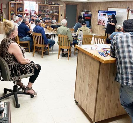 Menard VFD fire station hosted local first responders for a free training on how to store and administer Narcan. The treatment is a nose spray that can reverse the effects of opioid overdose when utilized in a timely manner. MVFD photo.