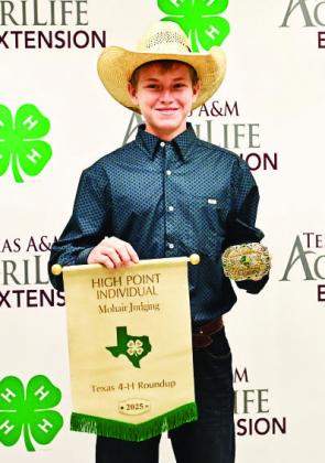 Menard teen is 4-H state champion Mohair judger