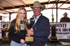 Blackie Williamson Memorial-Showmanship Award- Addy Bannowsky presented by Jason Bannowsky.
