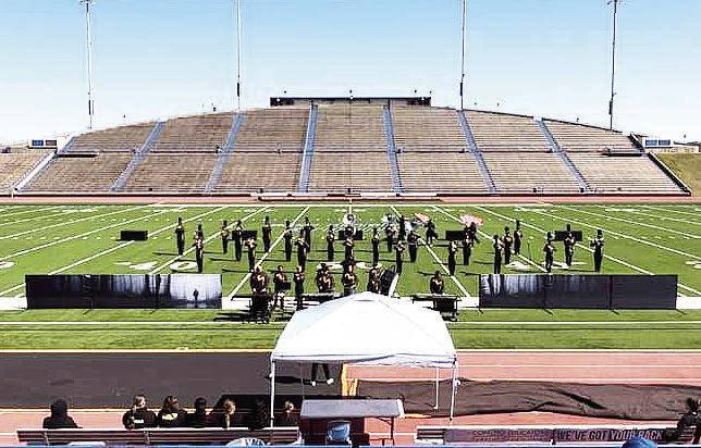 STATE-BOUND- Menard's marching band earned division 1 ratings across the board Saturday, at the Region 6 contest. The result advances the group to UIL's state contest in San Antonio on November 7. Courtesy photo.