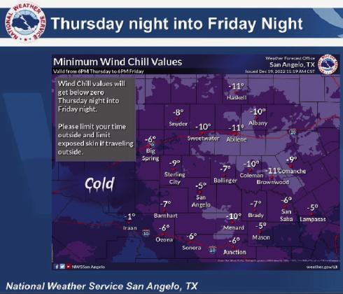 Menard Office of Emergency Management urges citizens to prepare for cold
