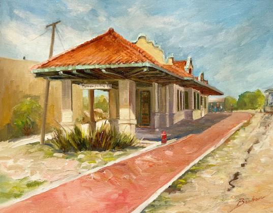 Depot painting to be exhibited in San Angelo this weekend