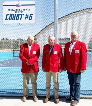 Pictured are left to right-John, Novice, and Barry. Courtesy photo.