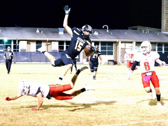 Friday night lights in Menard