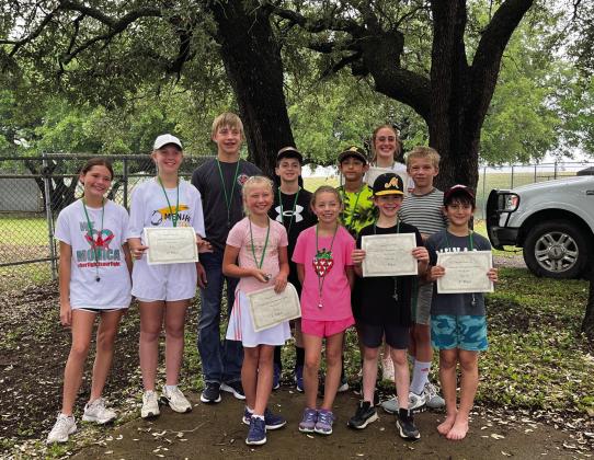 Plant ID contestants (l to r) Kate Baker, Caitlyn Burch, Benjamin Burch, Daphne Mews, Kallan Wright, Saydee Meadow, Mason Mireles, Makenzie Wright (top), Gus Wright (front), Roy Mews, and George Corbin. Courtesy Photo.