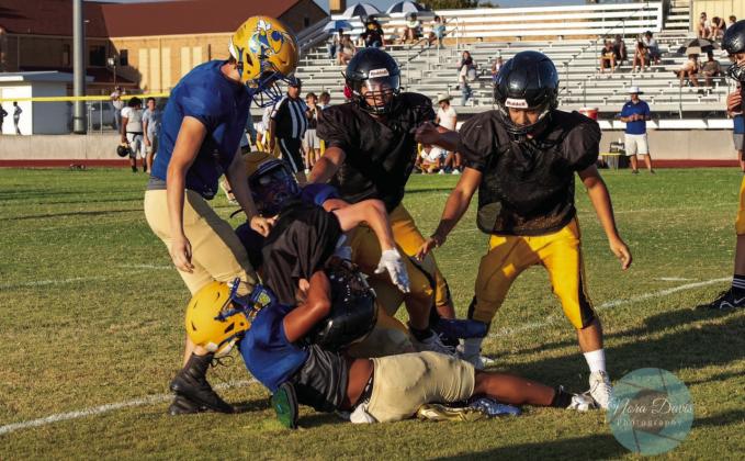 	Jackets tackle their second scrimmage of the season in Santa Anna on August 17
