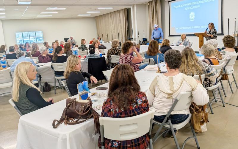 The Hill Country CattleWomen gathered in Kerrville for a program theft prevention, given by Special Ranger Todd Jennings. Courtesy photo.