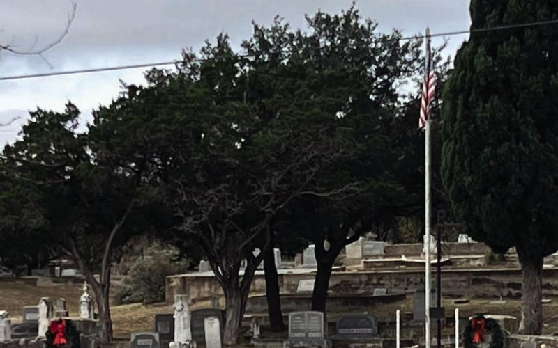 The historic Pioneer Rest Cemetery at 745 Ellis Street in Menard suffered significant damage during the last several rounds of flooding in Menard County. Funds are requested to help repair the graves and pathways throughout the cemetery. Courtesy photo.