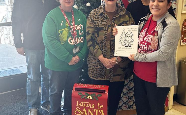 Frontera Healthcare Network of Menard is sponsoring a coloring contest for Menard Elementary students in grades 1-3 in order to promote wellness during the holidays. Each grade winner will be awarded a prize. Coloring sheets were dropped off at the school this week, and students will return them to Santa’s mailbox in the nurse’s office. Judging will take place on Monday, December 16.