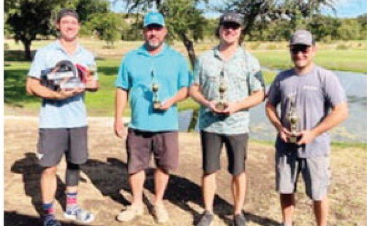 Winners of the Texas Tech Alumni Association Hearland Chapter’s recent golf tournament in Sonora. Much needed rains cleared in time for 15 teams to compete. Courtesy photo.