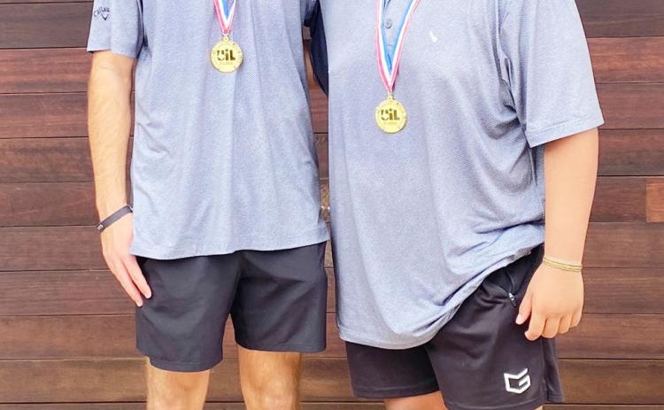 Seniors Cado Bannowsky and Zeke Hernandez were treated to a lights-and-sirens sendoff Wednesday morning on theior way to their second boys doubles tennis state meet in San Antonio. They were bronze medalists last year. The duo has a first round bye and their first game will be Thursday at 1 p.m. in the quarterfinals. If they win that match, they will advance to the semis on Friday and play at 9:15 a.m.