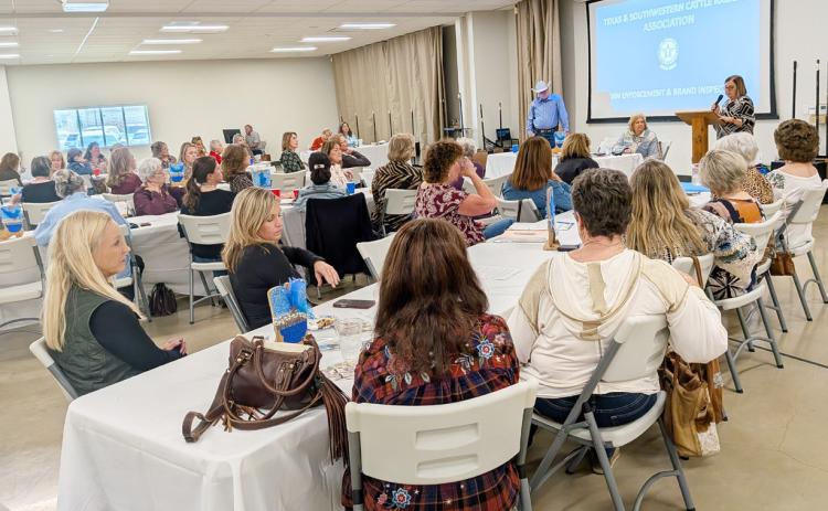 The Hill Country CattleWomen gathered in Kerrville for a program theft prevention, given by Special Ranger Todd Jennings. Courtesy photo.