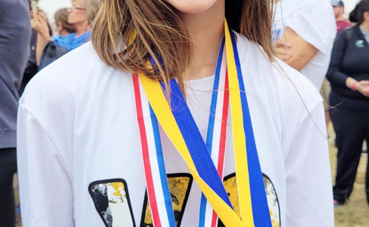Freshman Lady Jacket is running to state