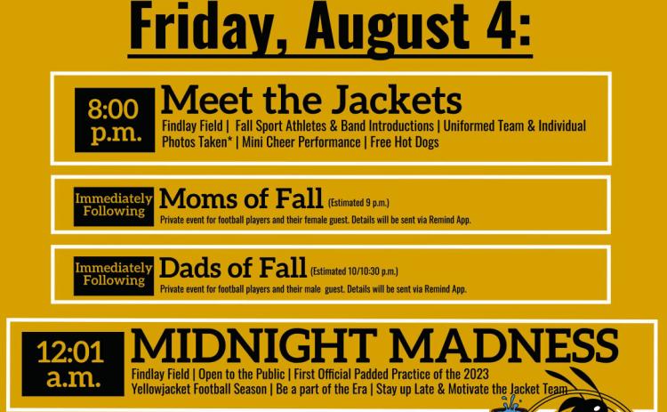 Meet the Jackets, Midnight Madness and more!
