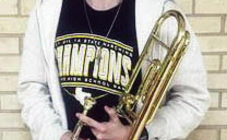 Senior Yellowjacket band member- and drum major of the state champion Menard marching band- Aydan Wilson auditioned for the All Region Band on Saturday. He placed first in the 3A track and second overall. Aydan will audition at Area in January for a chance to make the All State Band. Great work, Aydan! Courtesy photo.